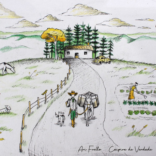 Capa do Single Caipira de Verdade